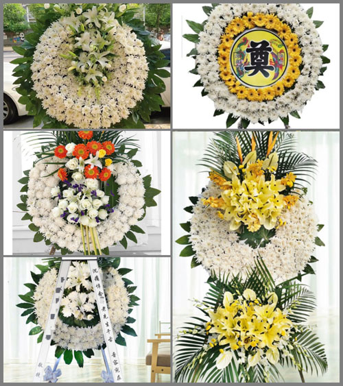 广东广州市花都区花东镇利农村花圈速递